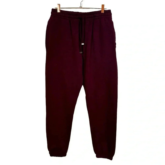 Talentless Mens Heavyweight Sweatpants in Mid-Century Merlot - Picture 4 of 9